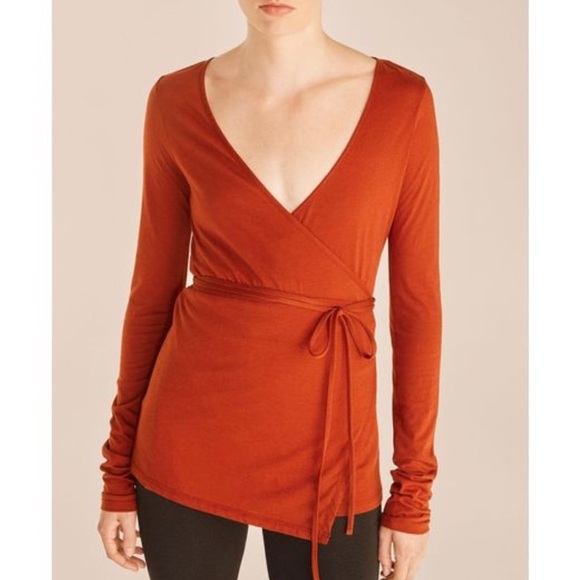 Rebecca Taylor red wrap top NEW - Picture 2 of 12
